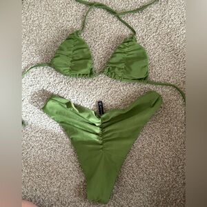 PrettyLittleThing String Ruched Bikini